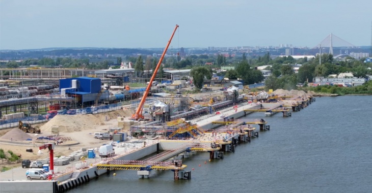 Morski Terminal Przeładunkowy Grupy ORLEN w Gdańsku na ukończeniu