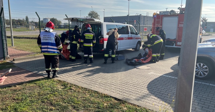 Ćwiczenia PPOŻ na terenie Terminala Gazu Płynnego w Szczecinie