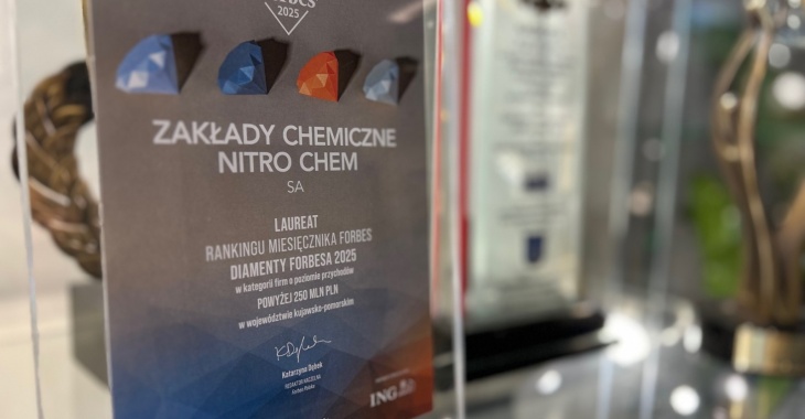 Zakłady Chemiczne „Nitro-Chem” Laureatem Diamentów Forbesa 2025