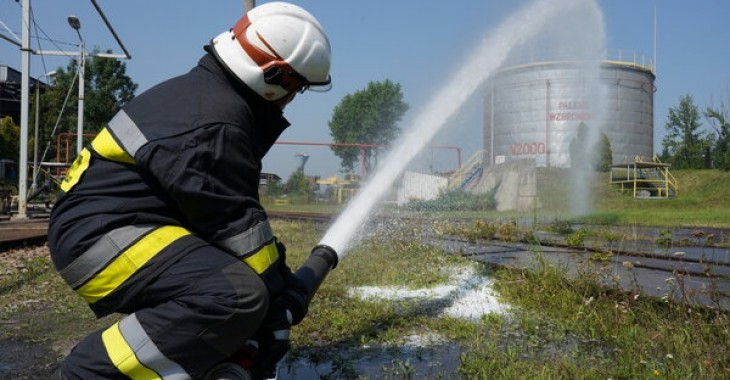 60 strażaków ćwiczyło na wypadek pożaru